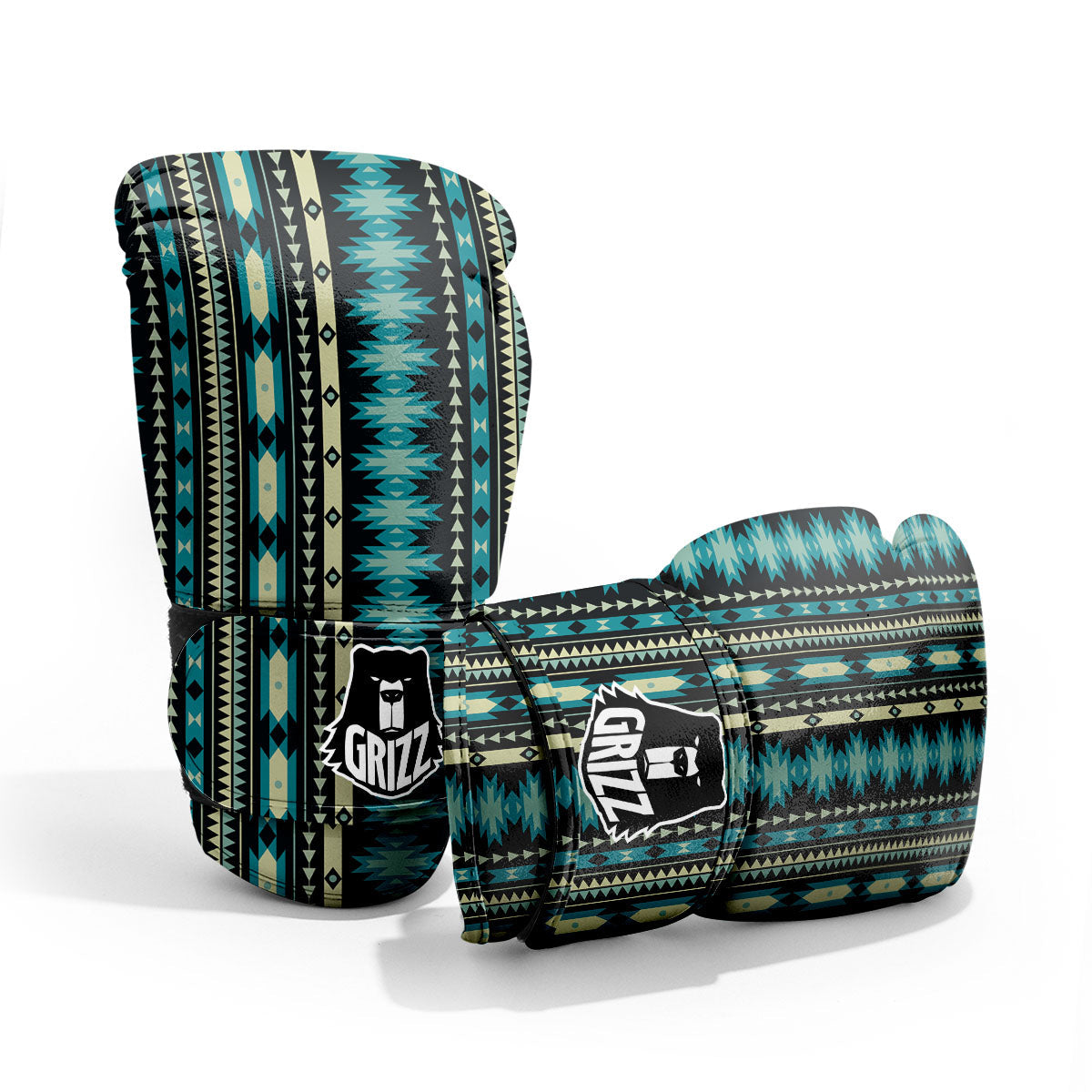 Ethnic Native Print Pattern Pro Boxing Glove