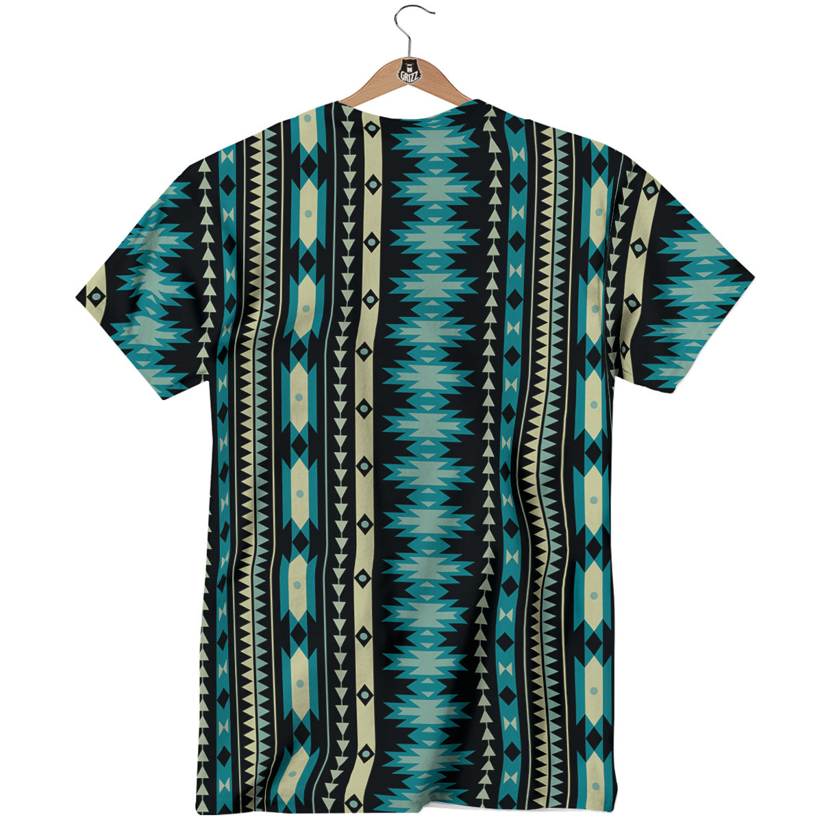 Ethnic Native Print Pattern T-Shirt-grizzshop