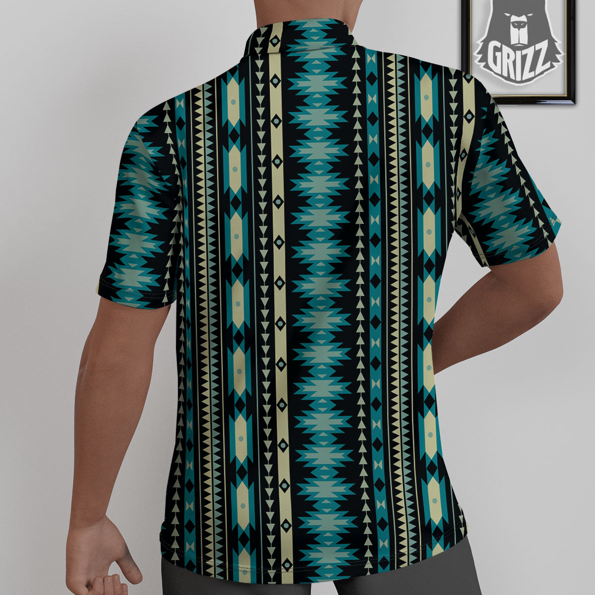 Ethnic Native Print Pattern Untucked Shirts-grizzshop