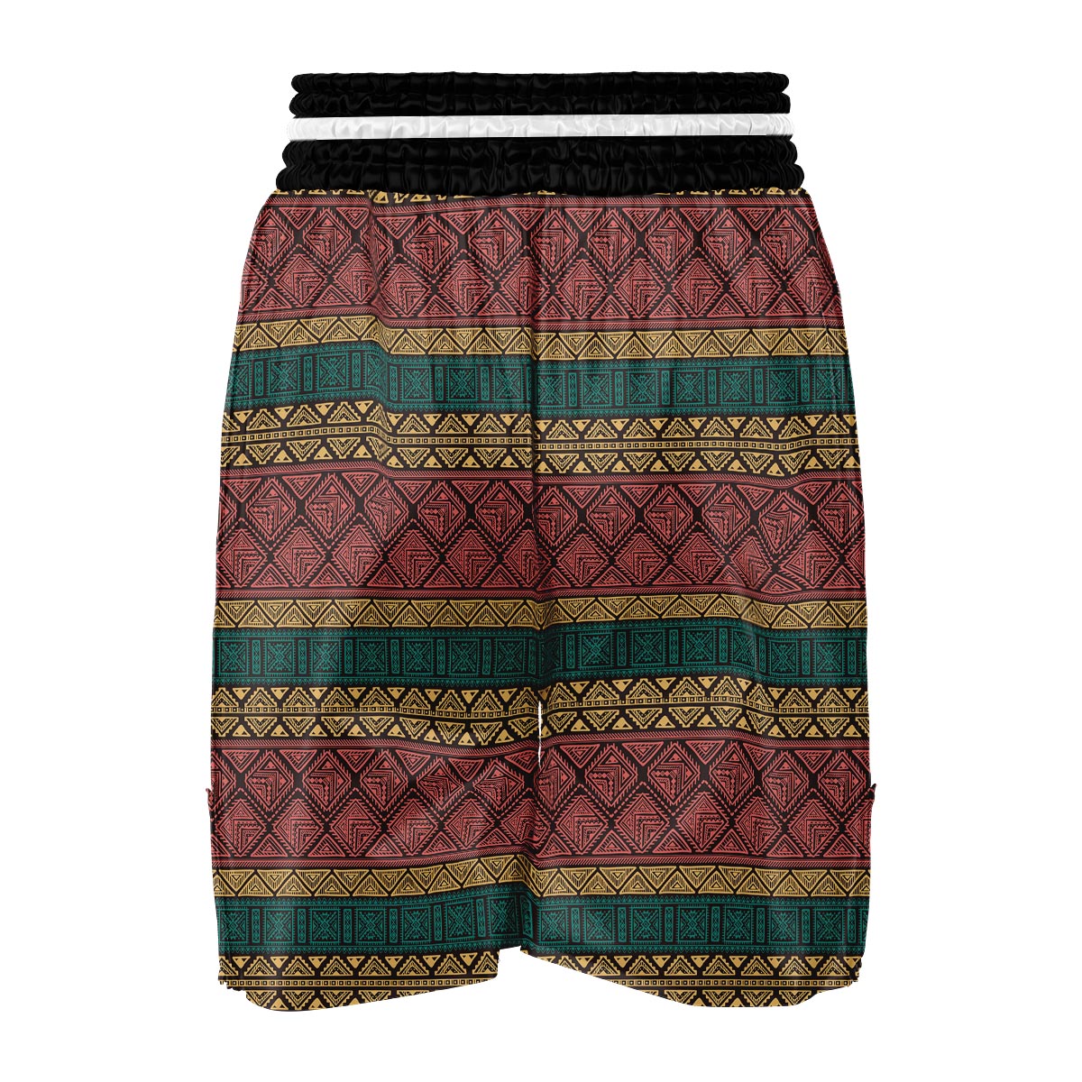 Ethnic Pattern Print Boxing Shorts-grizzshop