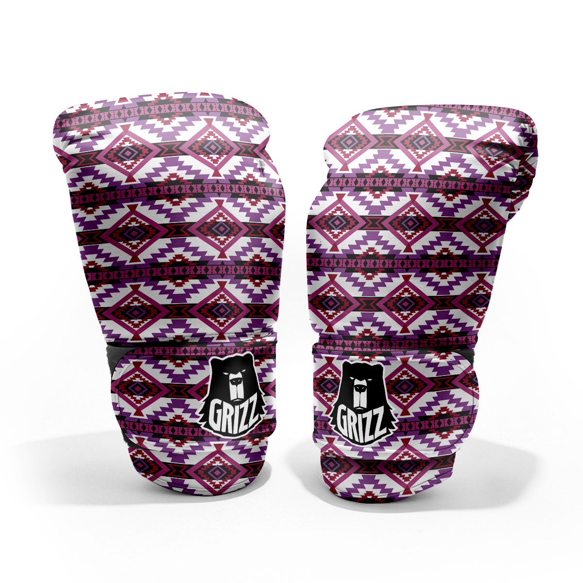 Ethnic Pink African Print Pattern Pro Boxing Glove