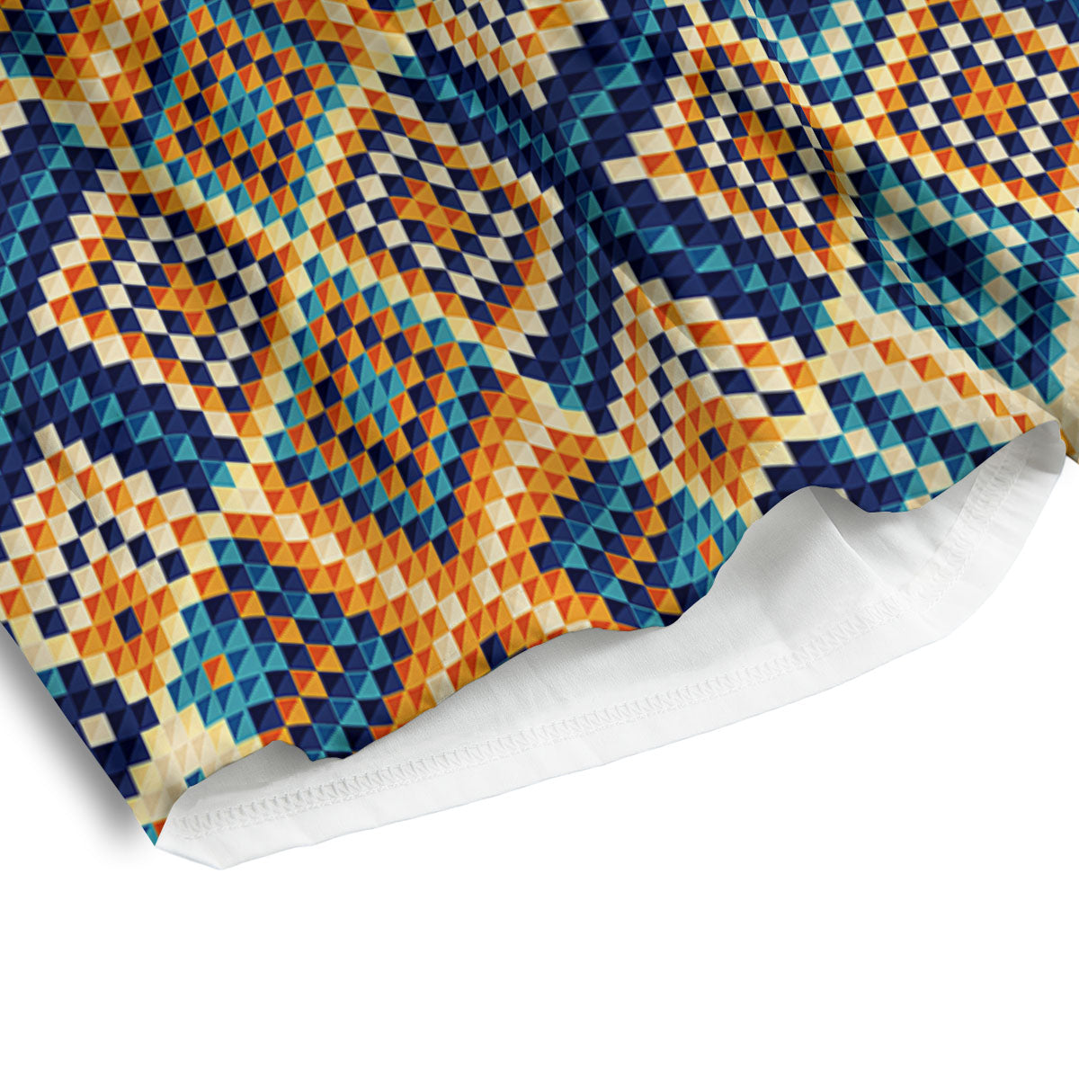 Ethnic Pixel Print Pattern Men's Athletic Shorts