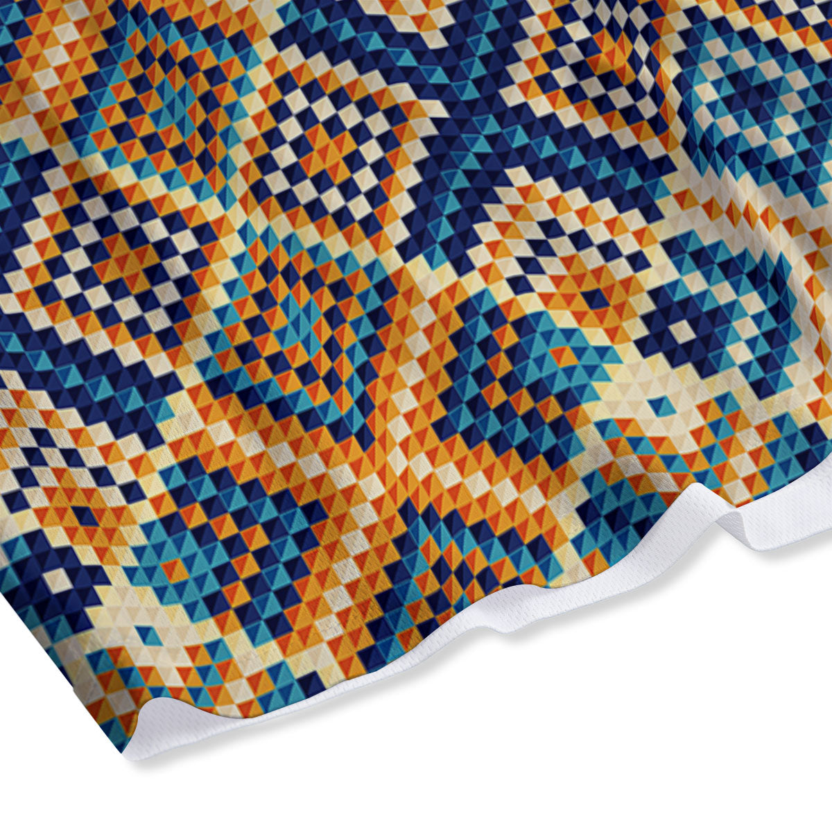 Ethnic Pixel Print Pattern Mesh Shorts
