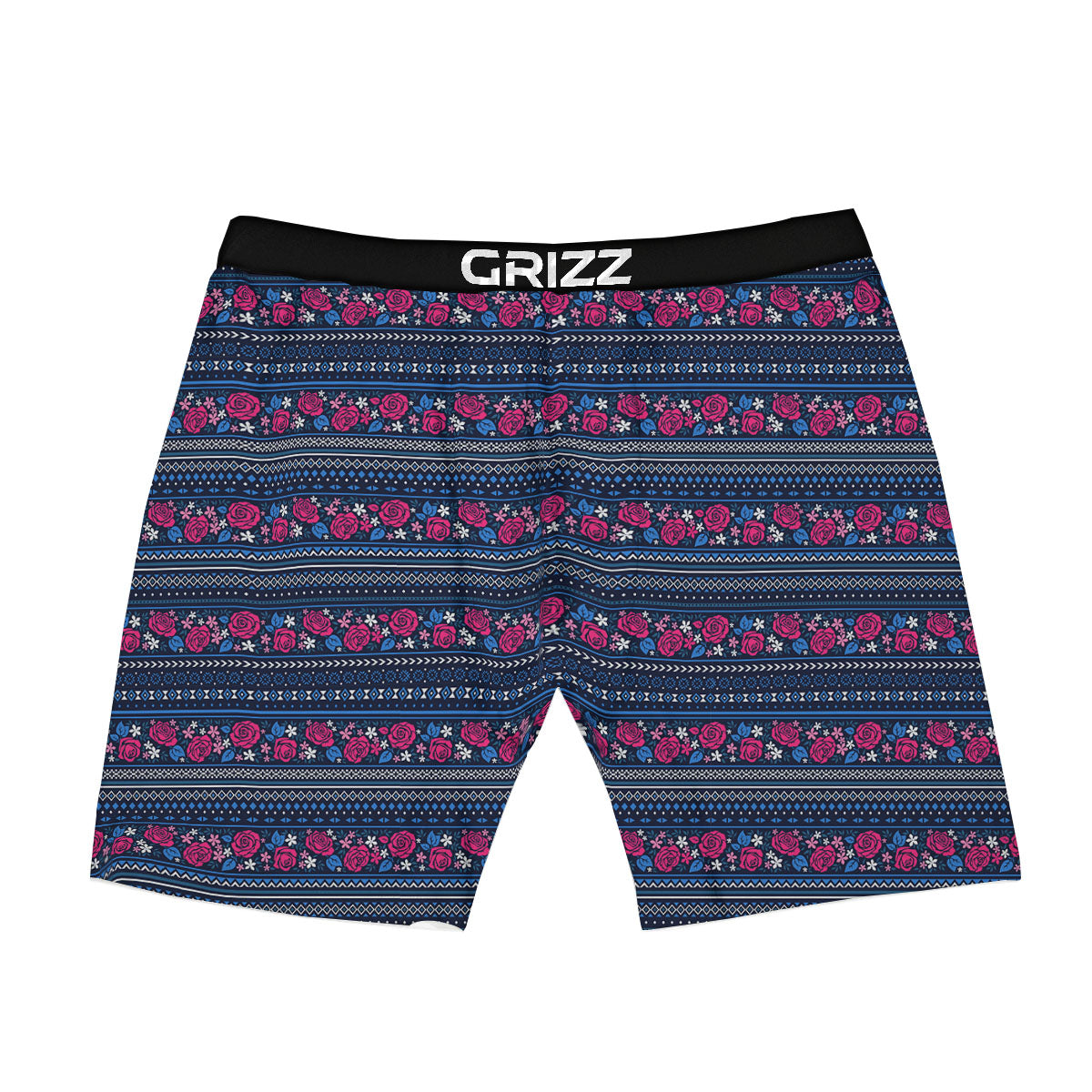 Ethnic Rose Native Tribal Print Pattern Boxer Briefs-grizzshop