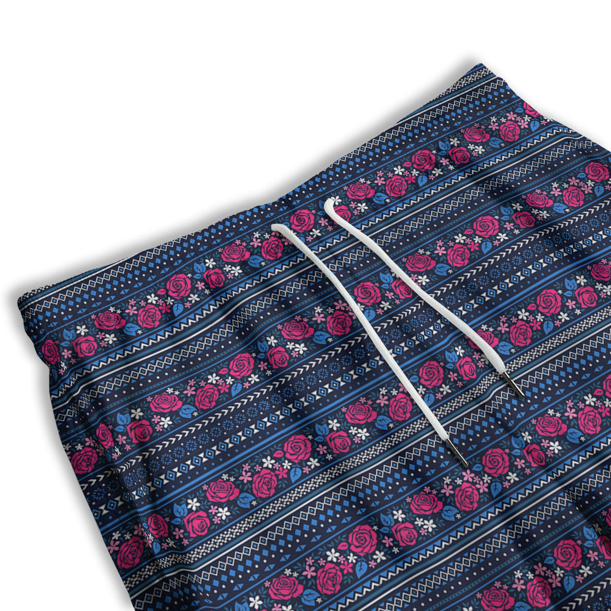 Ethnic Rose Native Tribal Print Pattern Men's Athletic Shorts