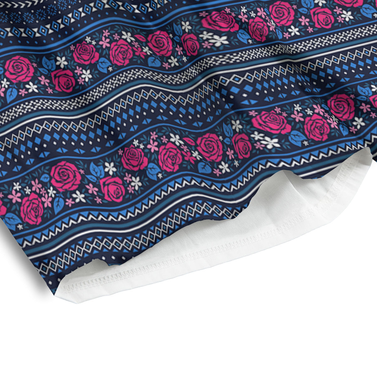 Ethnic Rose Native Tribal Print Pattern Men's Athletic Shorts