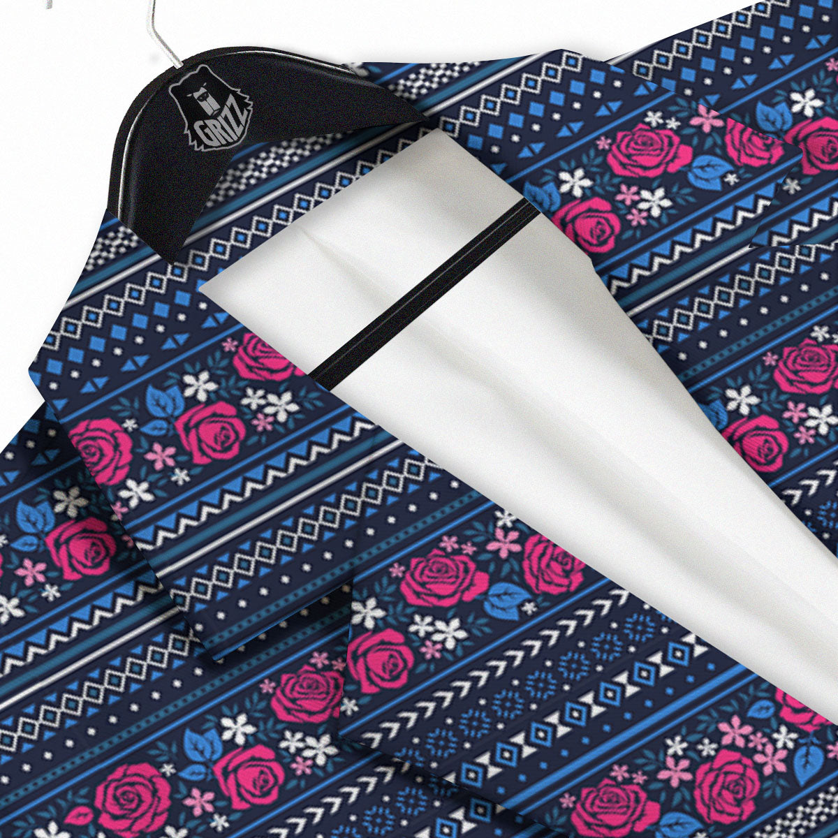 Ethnic Rose Native Tribal Print Pattern Men's Sport Coat-grizzshop
