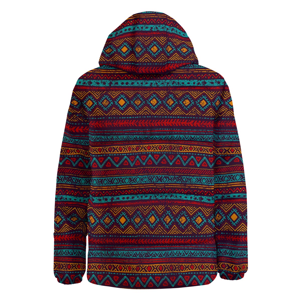 Ethnic Tribal Print Pattern Down Jacket-grizzshop