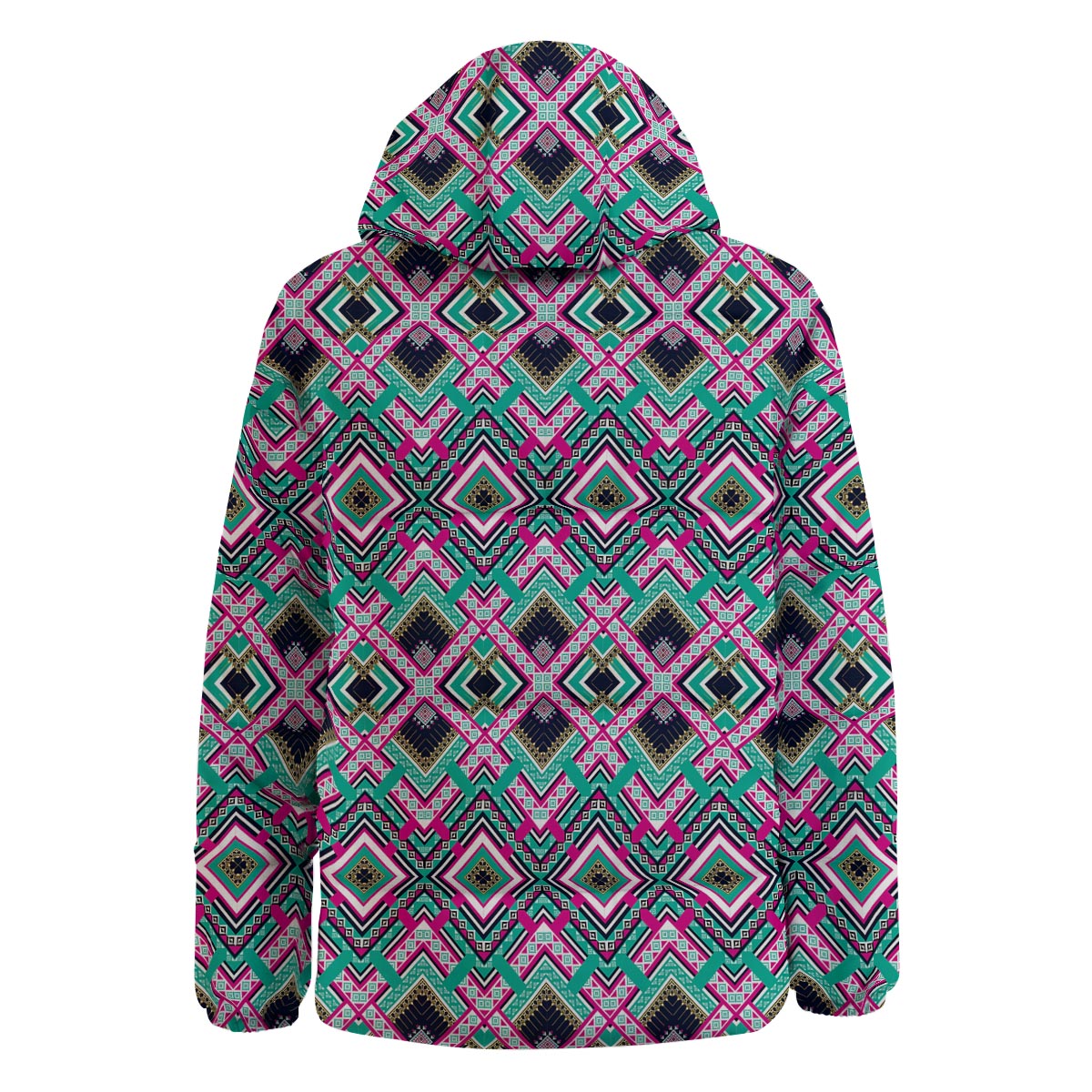 Ethnic Tribal Retro Print Pattern Down Jacket-grizzshop