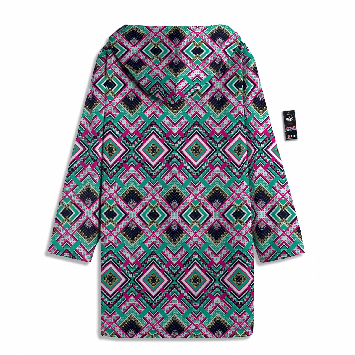 Ethnic Tribal Retro Print Pattern Men's Windbreaker Jacket-grizzshop
