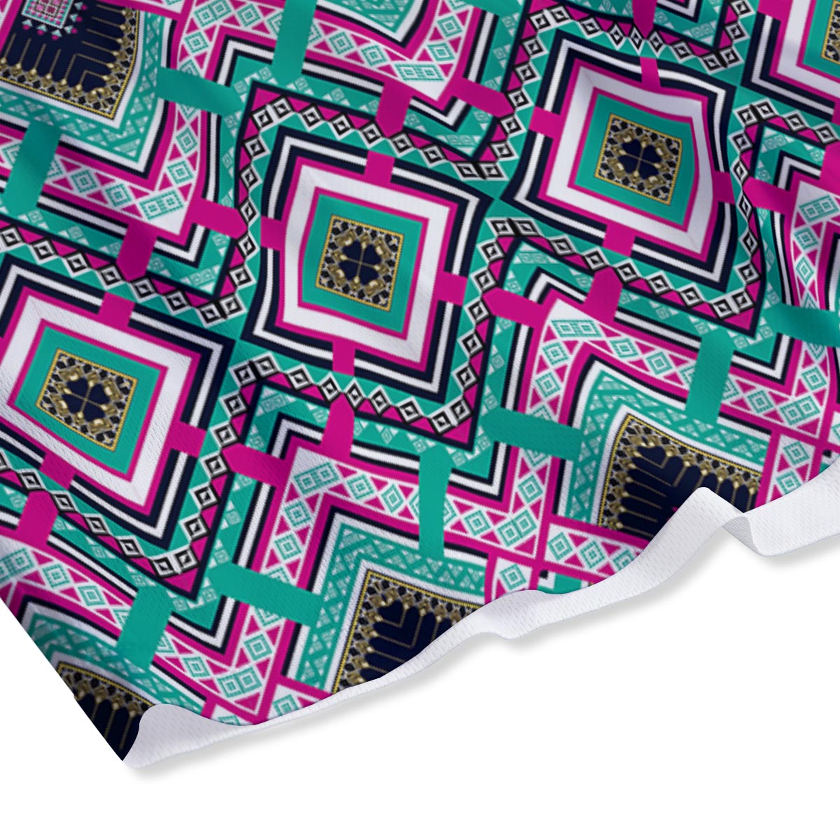 Ethnic Tribal Retro Print Pattern Mesh Shorts