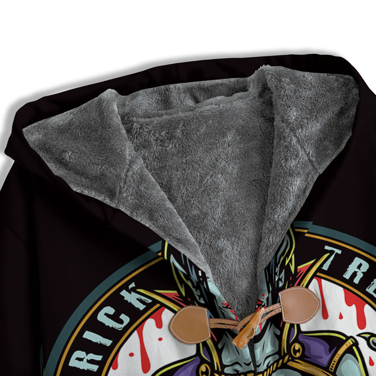 Evil Vampire Halloween Print Men's Windbreaker Jacket-grizzshop
