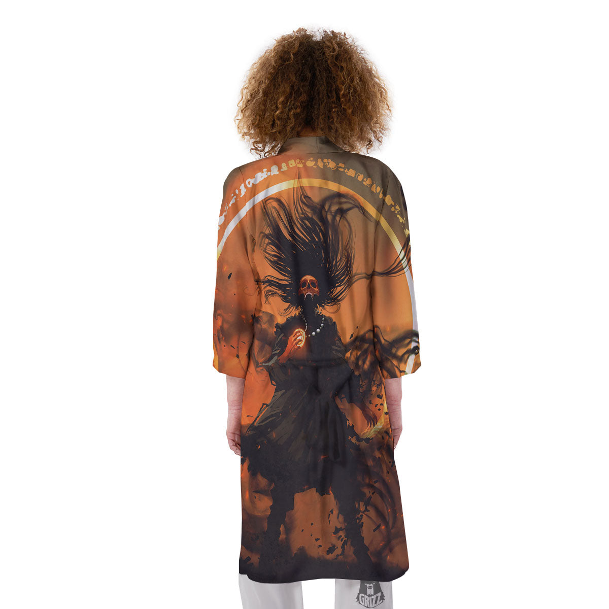 Evil Witch Print Kimono-grizzshop