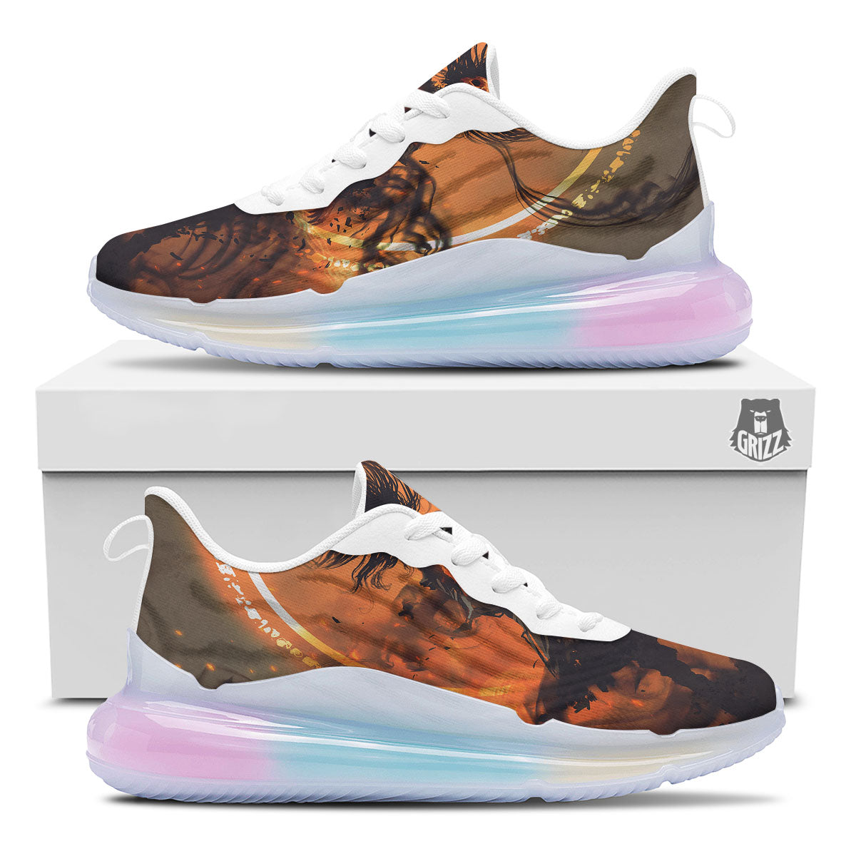 Evil Witch Print Running Sneakers-grizzshop