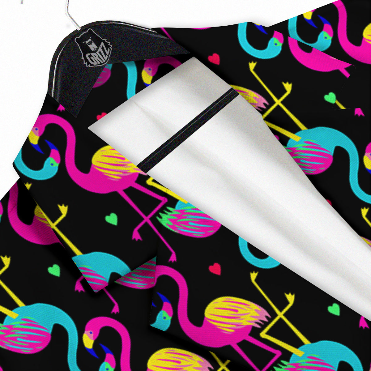 Exotic Hawaiian Flamingo Print Pattern Men's Sport Coat-grizzshop