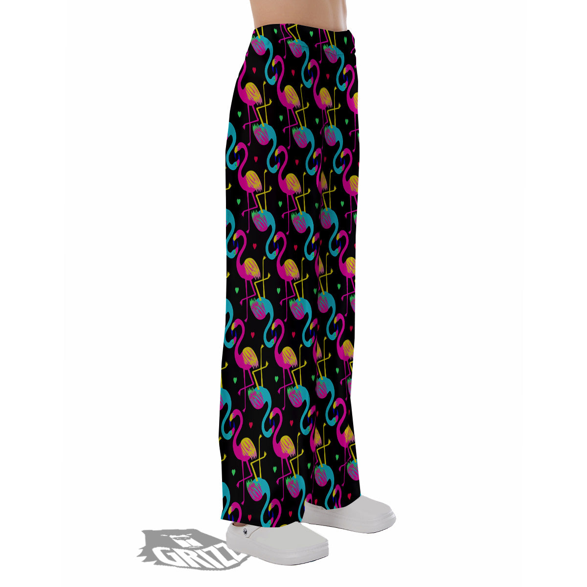 Exotic Hawaiian Flamingo Print Pattern Pajama Pants-grizzshop