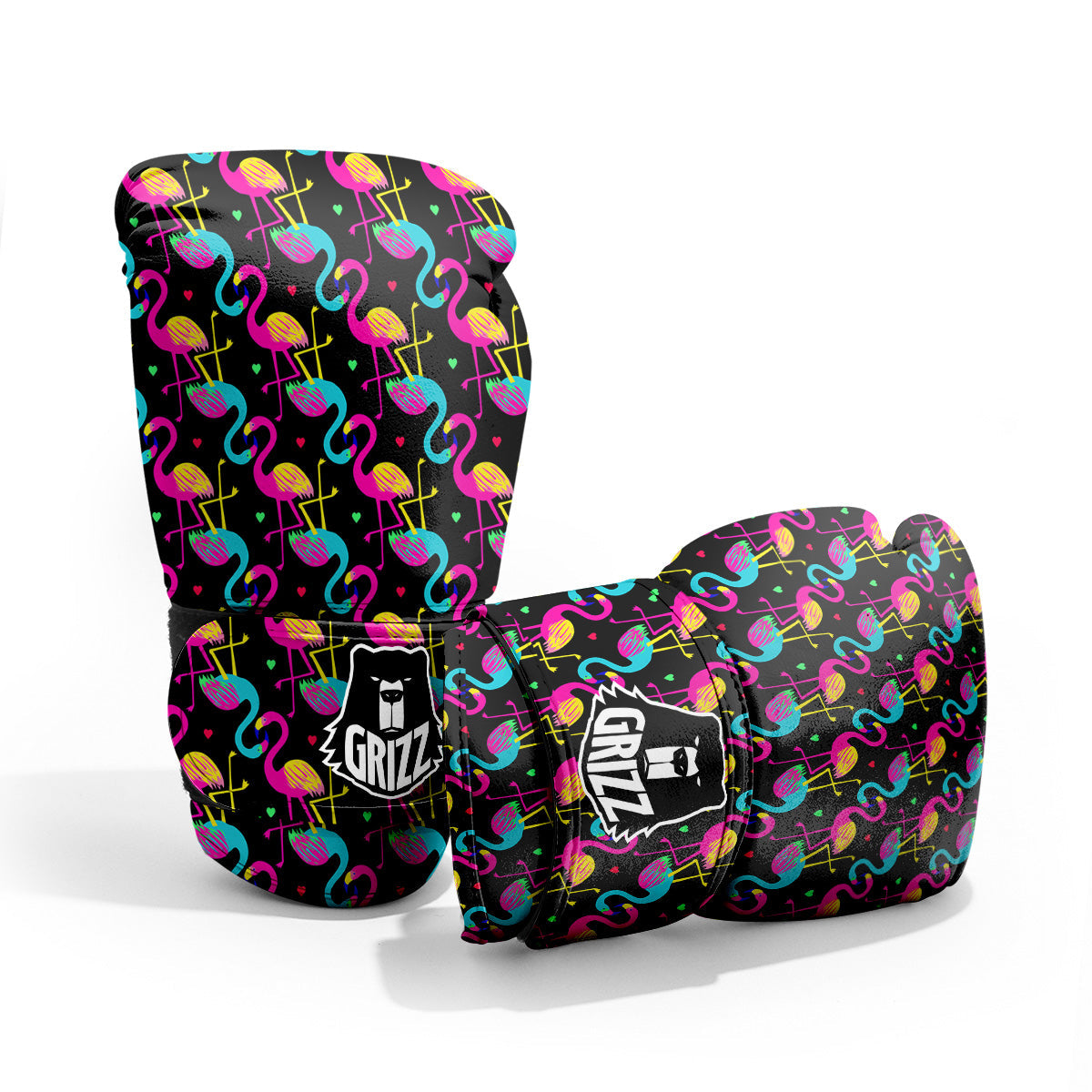 Exotic Hawaiian Flamingo Print Pattern Pro Boxing Glove
