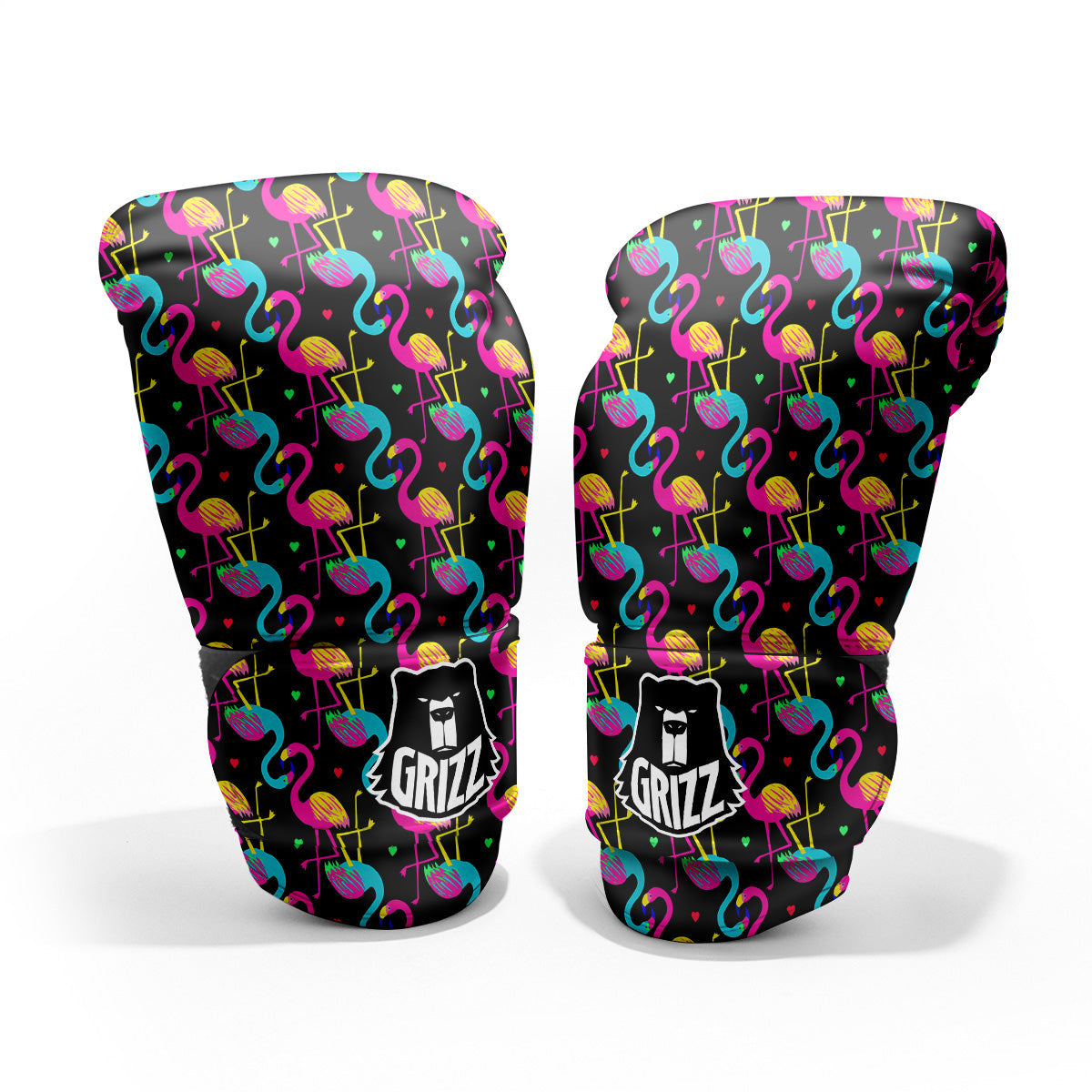 Exotic Hawaiian Flamingo Print Pattern Pro Boxing Glove