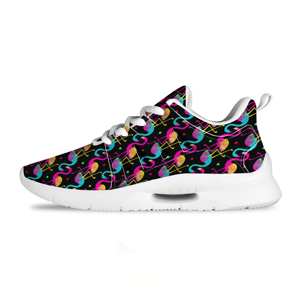 Exotic Hawaiian Flamingo Print Pattern Tennis Shoes-grizzshop