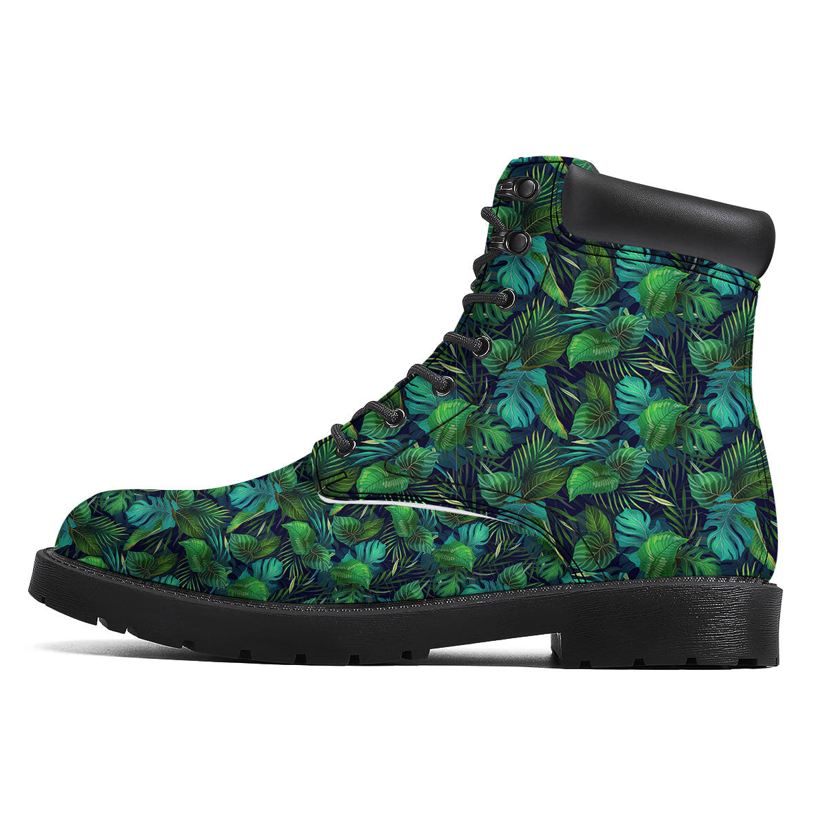 Exotic Leaf Tropical Print Pattern Boots-grizzshop