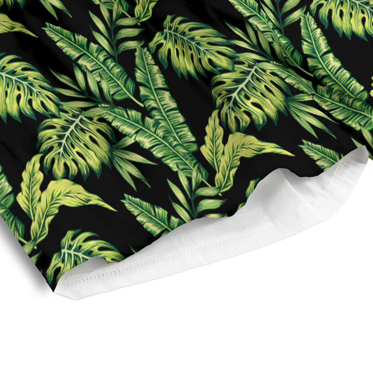Exotic Leaves Tropical Print Pattern Men's Athletic Shorts-grizzshop