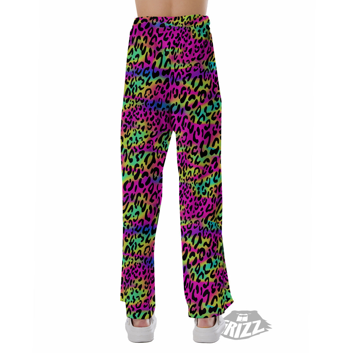 Exotic Neon Leopard Print Pattern Pajama Pants-grizzshop