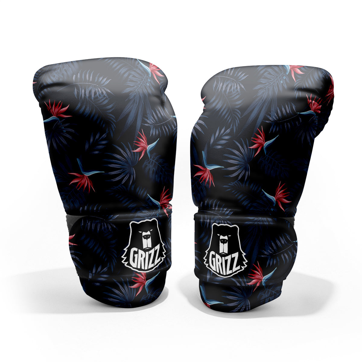 Exotic Tropical Hawaiian Vintage Print Pattern Sparring Gloves-grizzshop