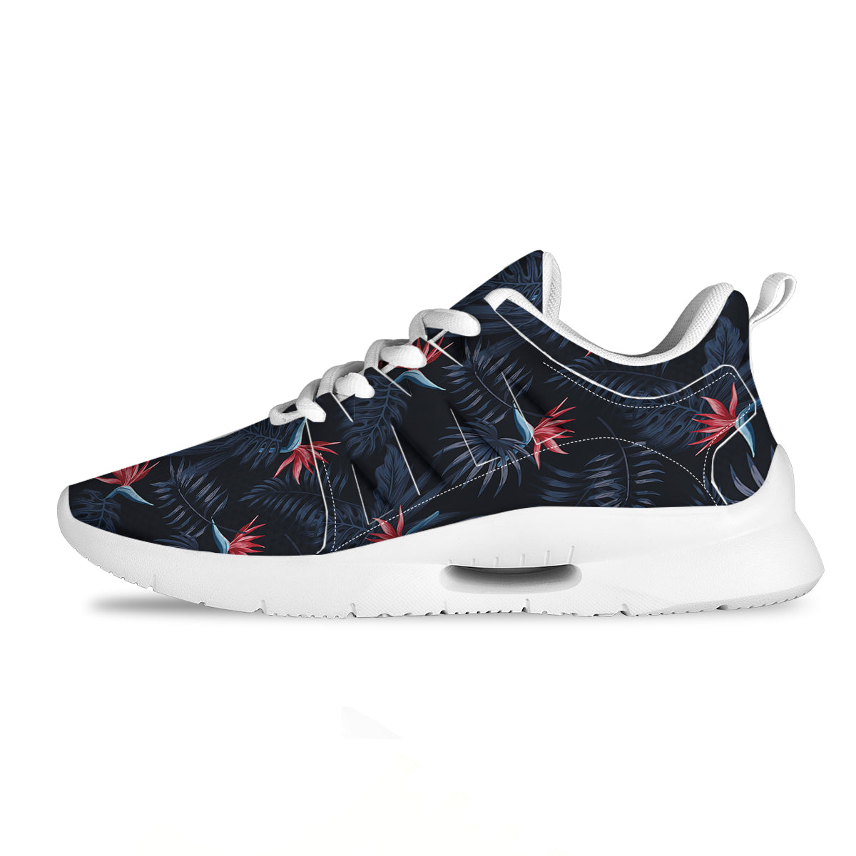 Exotic Tropical Hawaiian Vintage Print Pattern Tennis Shoes-grizzshop