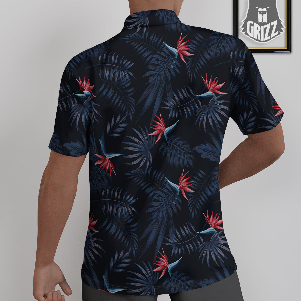 Exotic Tropical Hawaiian Vintage Print Pattern Untucked Shirts-grizzshop