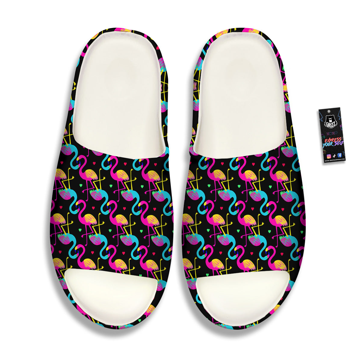 Exotic Hawaiian Flamingo Print Pattern Sandals-grizzshop