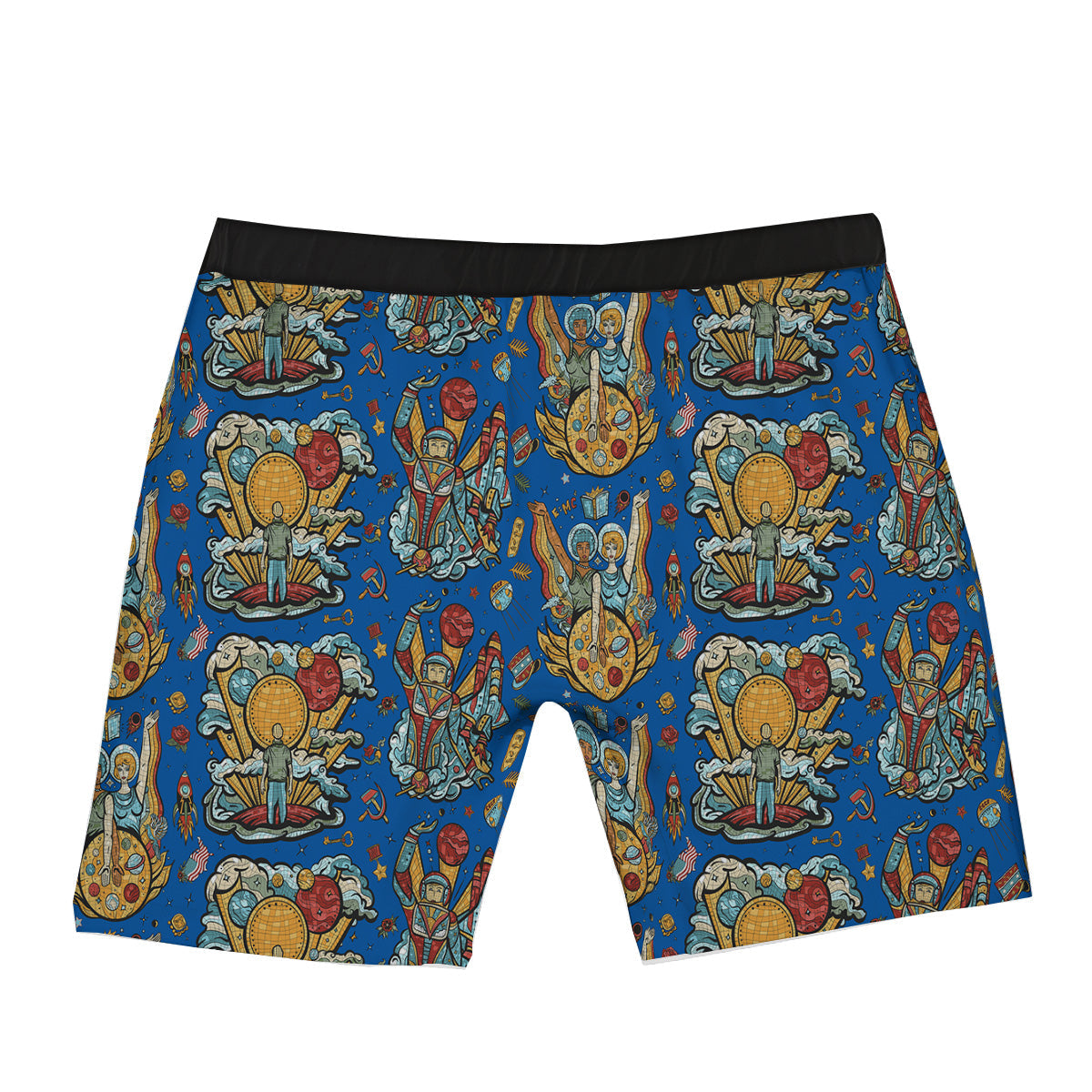 Exploration Of Mars Planet Print Pattern Boxer Briefs-grizzshop