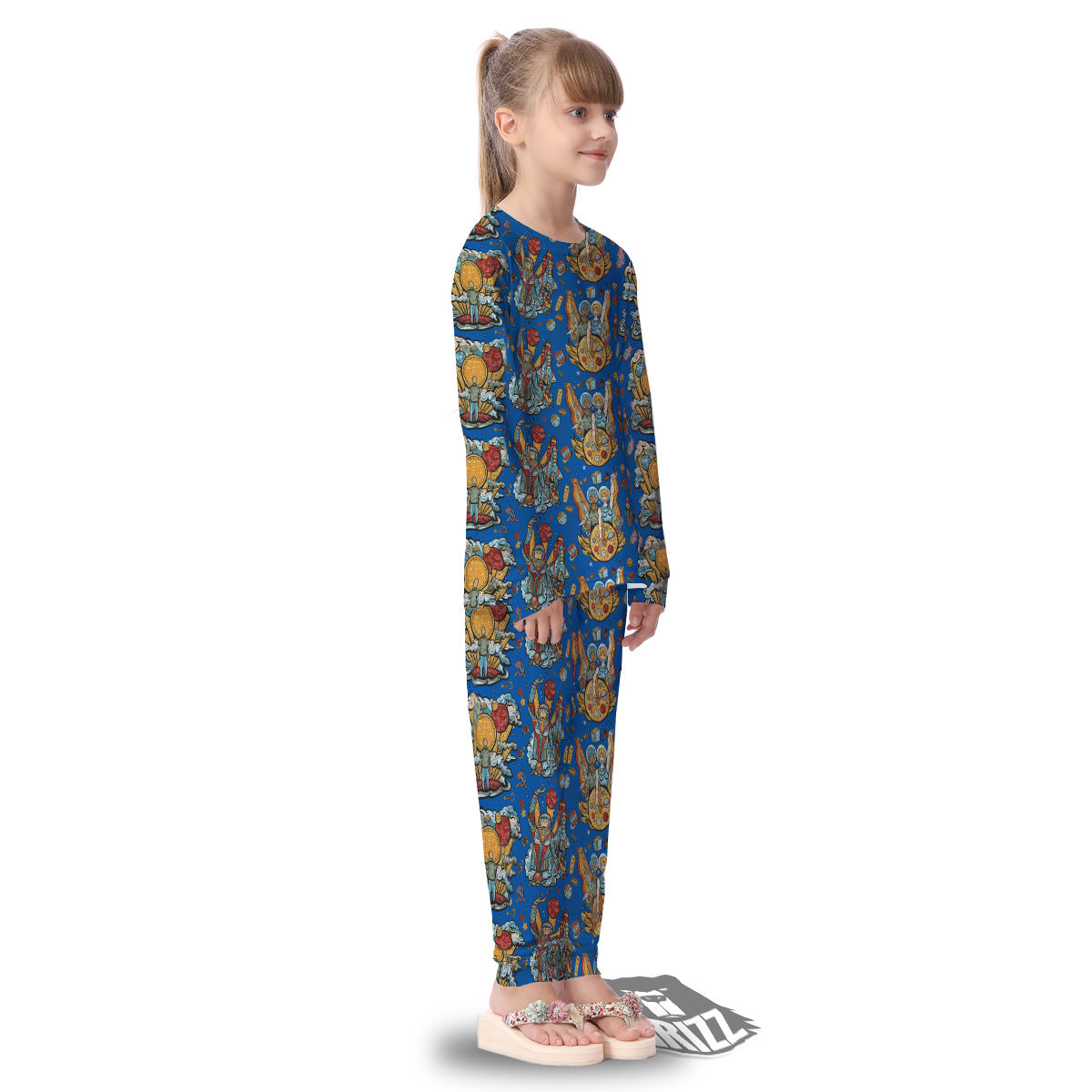 Exploration Of Mars Planet Print Pattern Kid's Pajamas-grizzshop