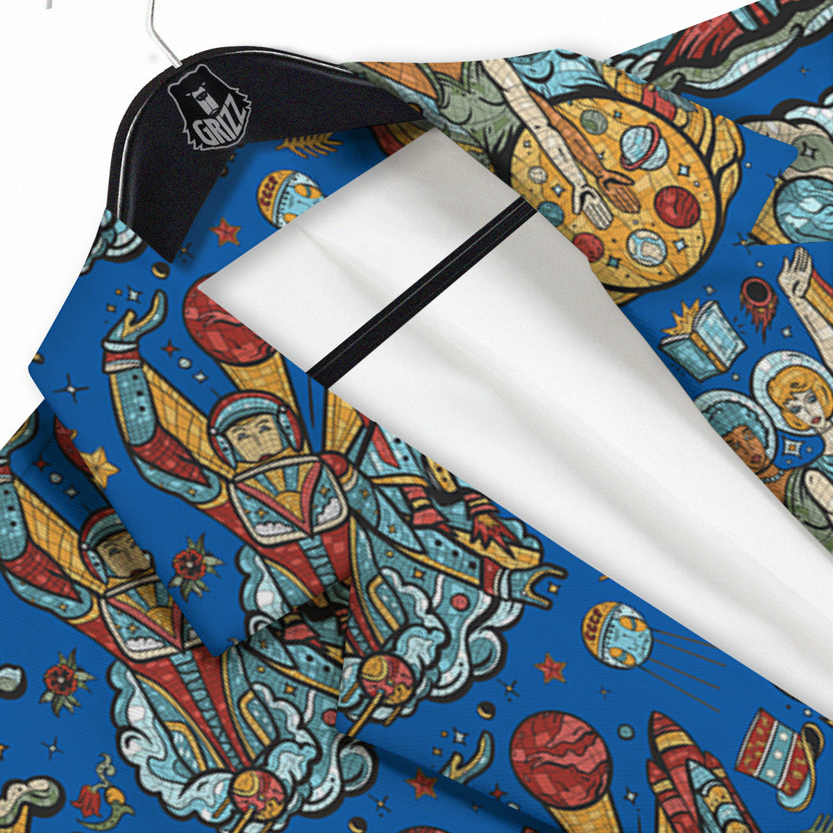 Exploration Of Mars Planet Print Pattern Men's Sport Coat-grizzshop