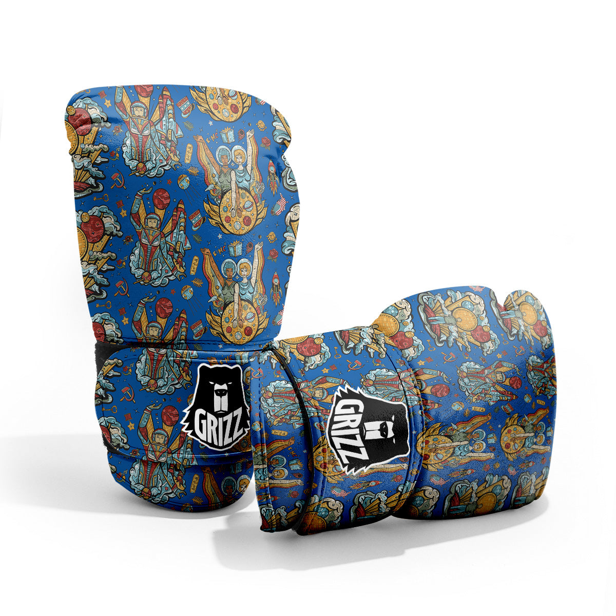 Exploration Of Mars Planet Print Pattern Pro Boxing Glove