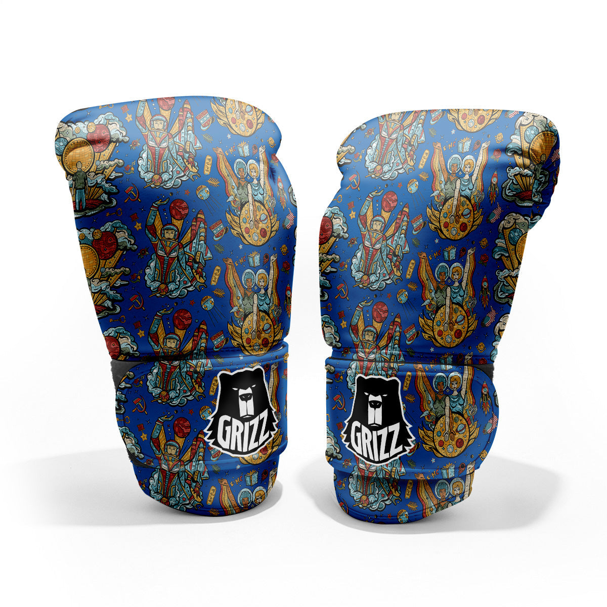 Exploration Of Mars Planet Print Pattern Pro Boxing Glove