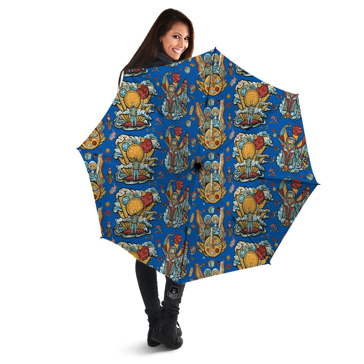 Exploration Of Mars Planet Print Pattern Umbrella-grizzshop