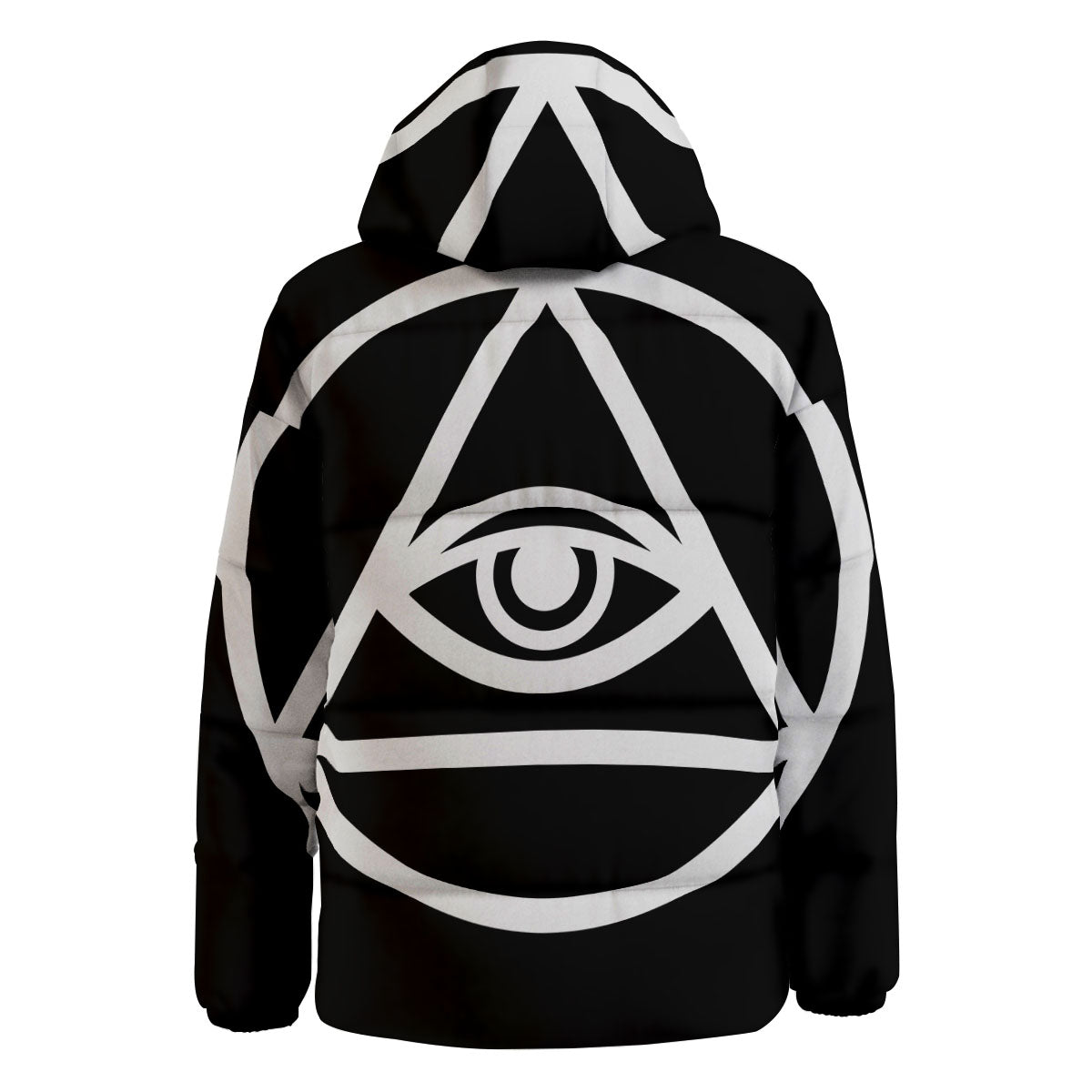 Eye Illuminati Print Down Jacket-grizzshop