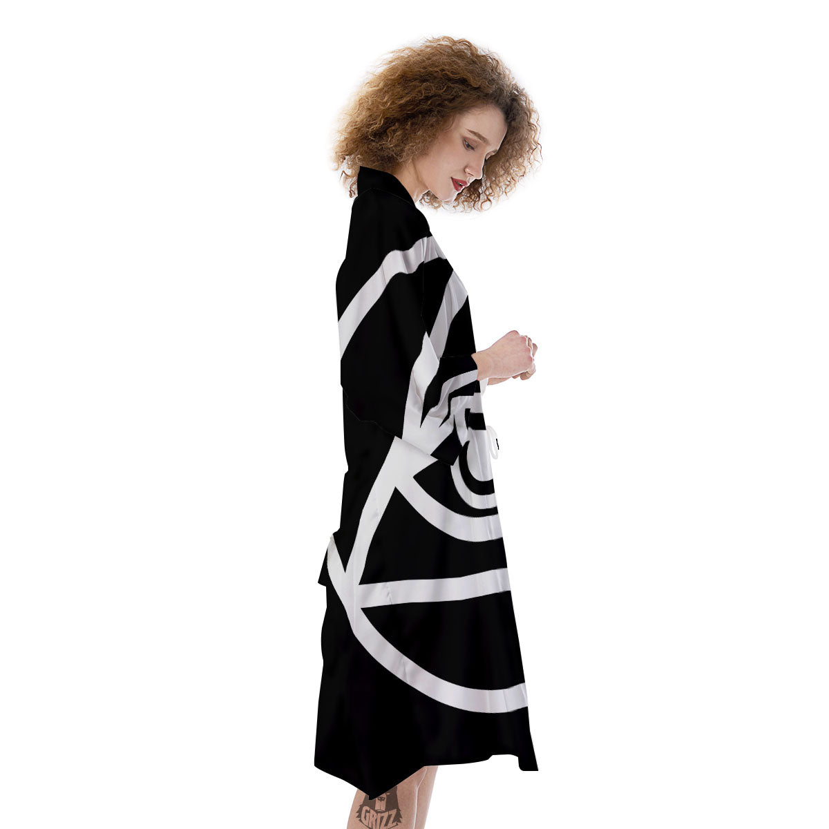 Eye Illuminati Print Kimono-grizzshop