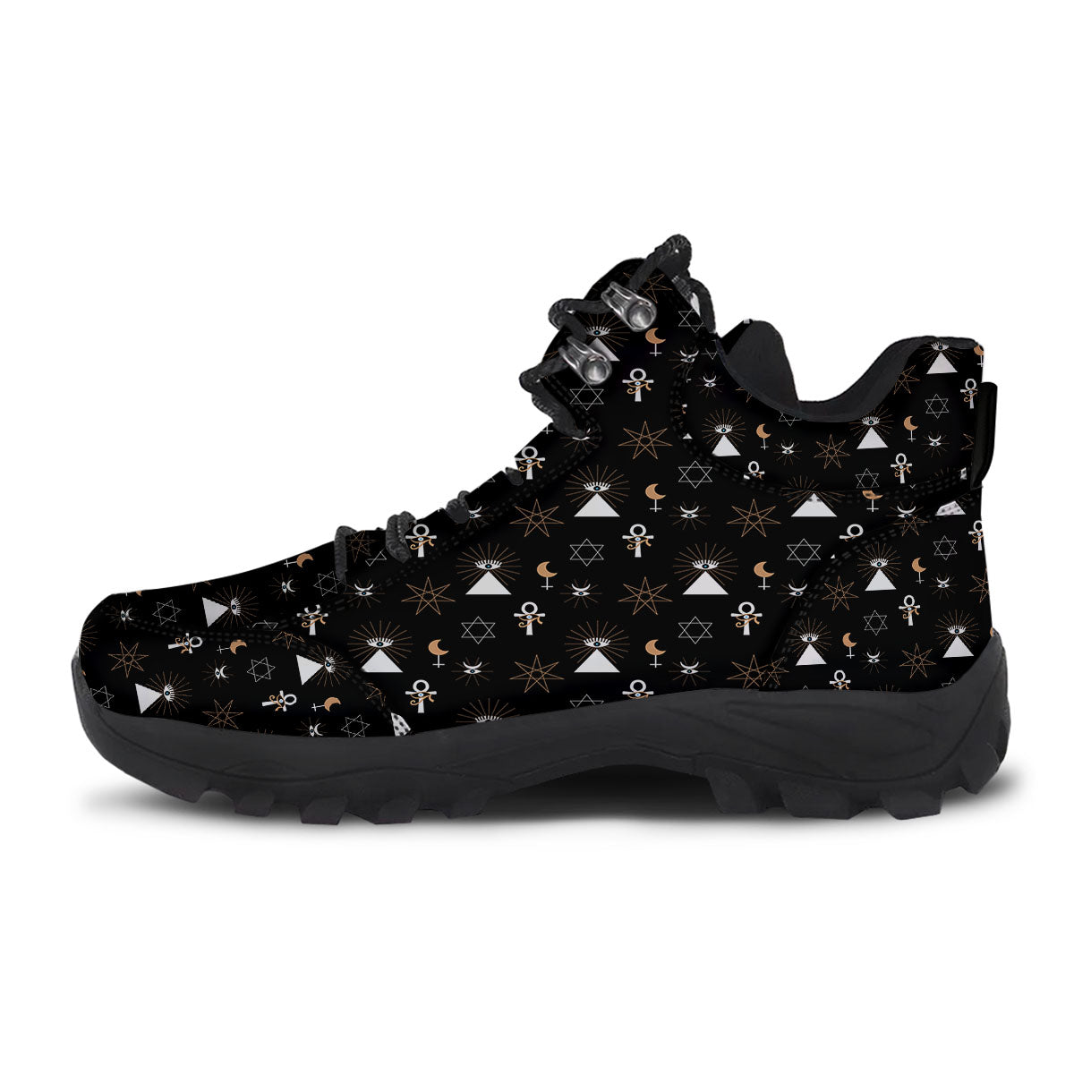 Eye Of Horus Egypt Print Pattern Hiking Shoes-grizzshop