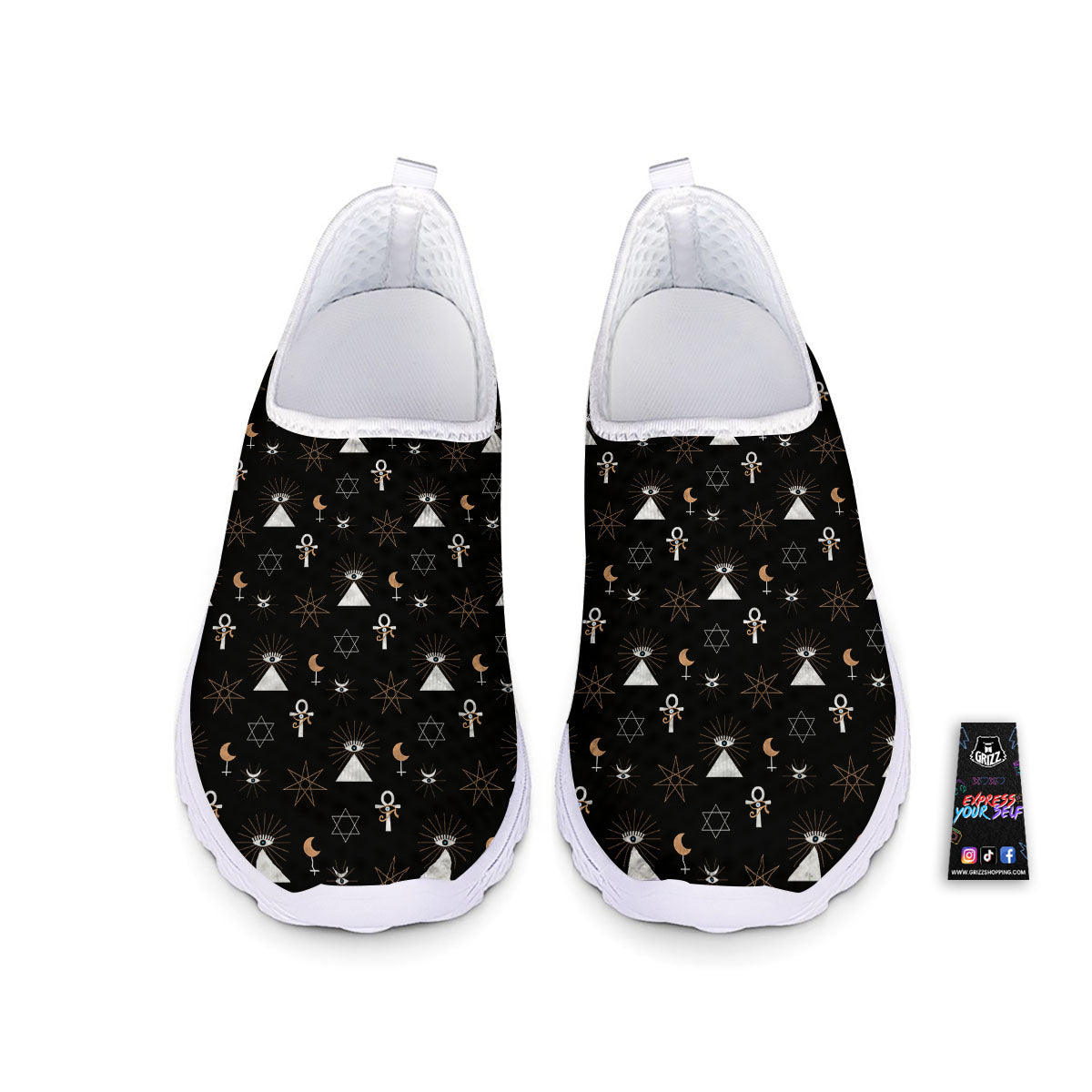 Eye Of Horus Egypt Print Pattern Nurse Shoes-grizzshop
