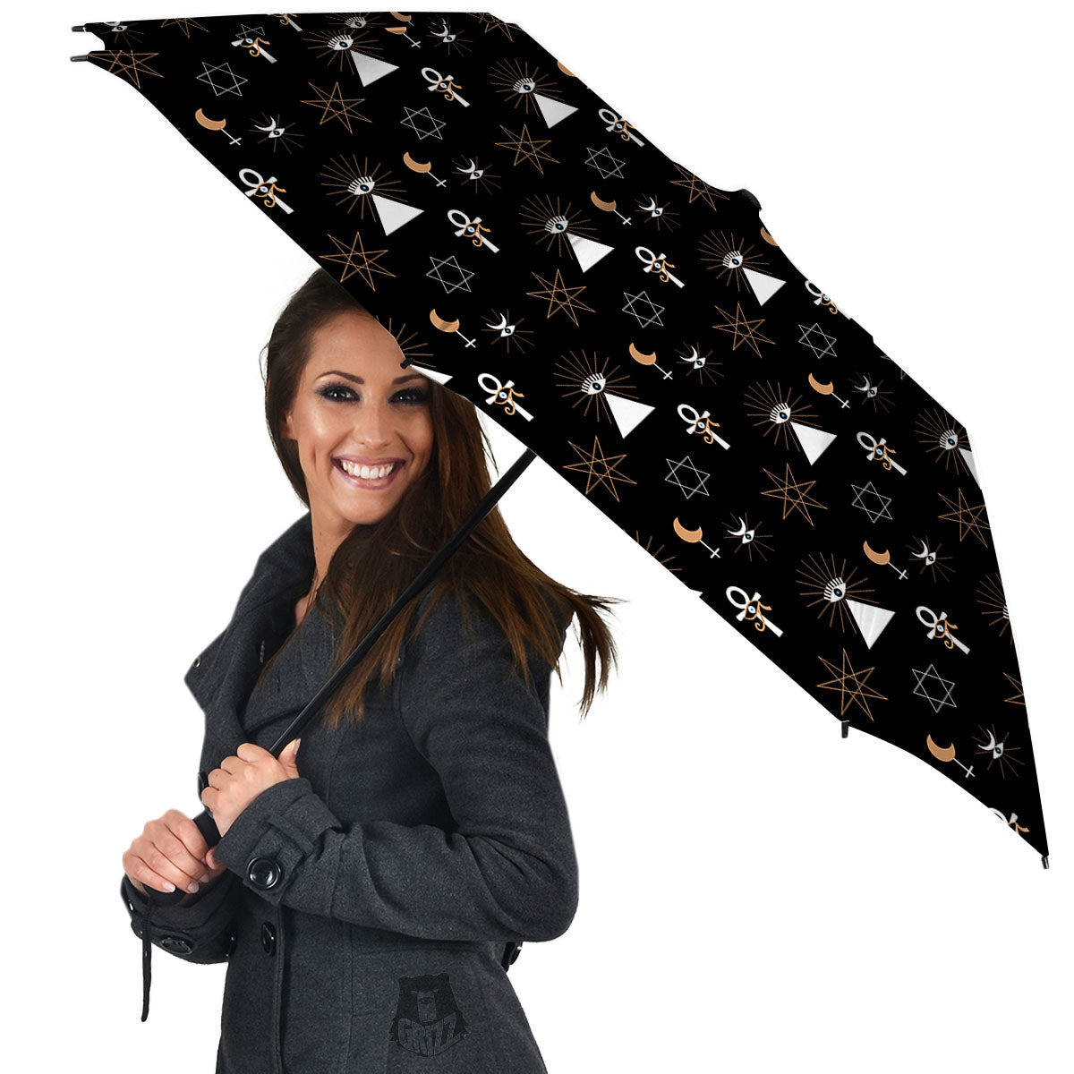 Eye Of Horus Egypt Print Pattern Umbrella-grizzshop