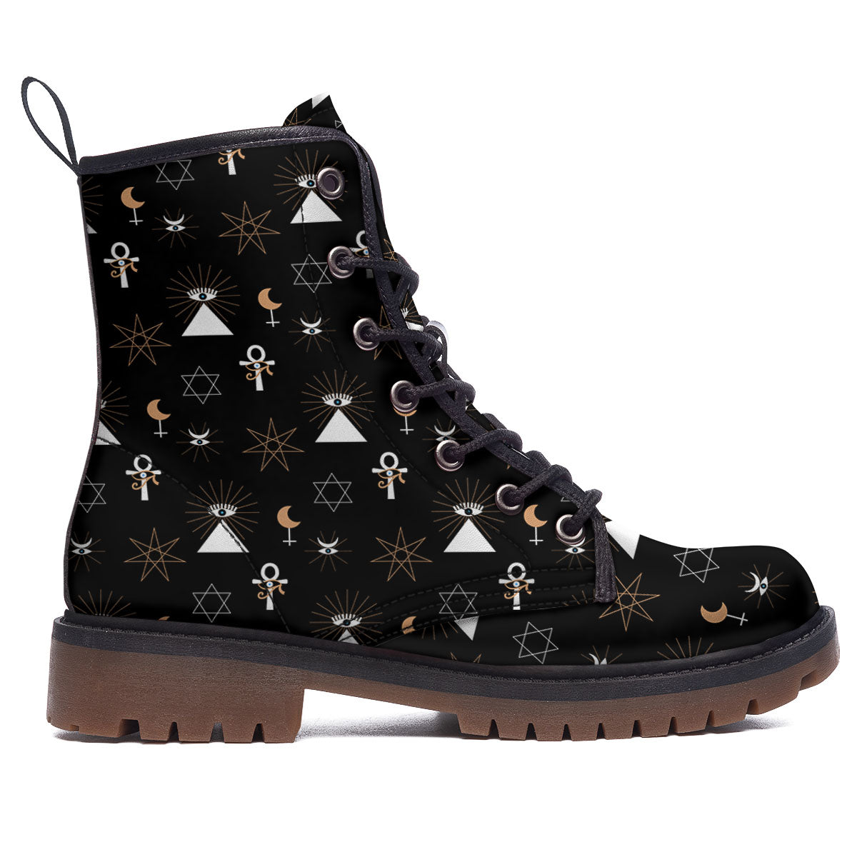 Eye Of Horus Egypt Print Pattern Work Boots-grizzshop