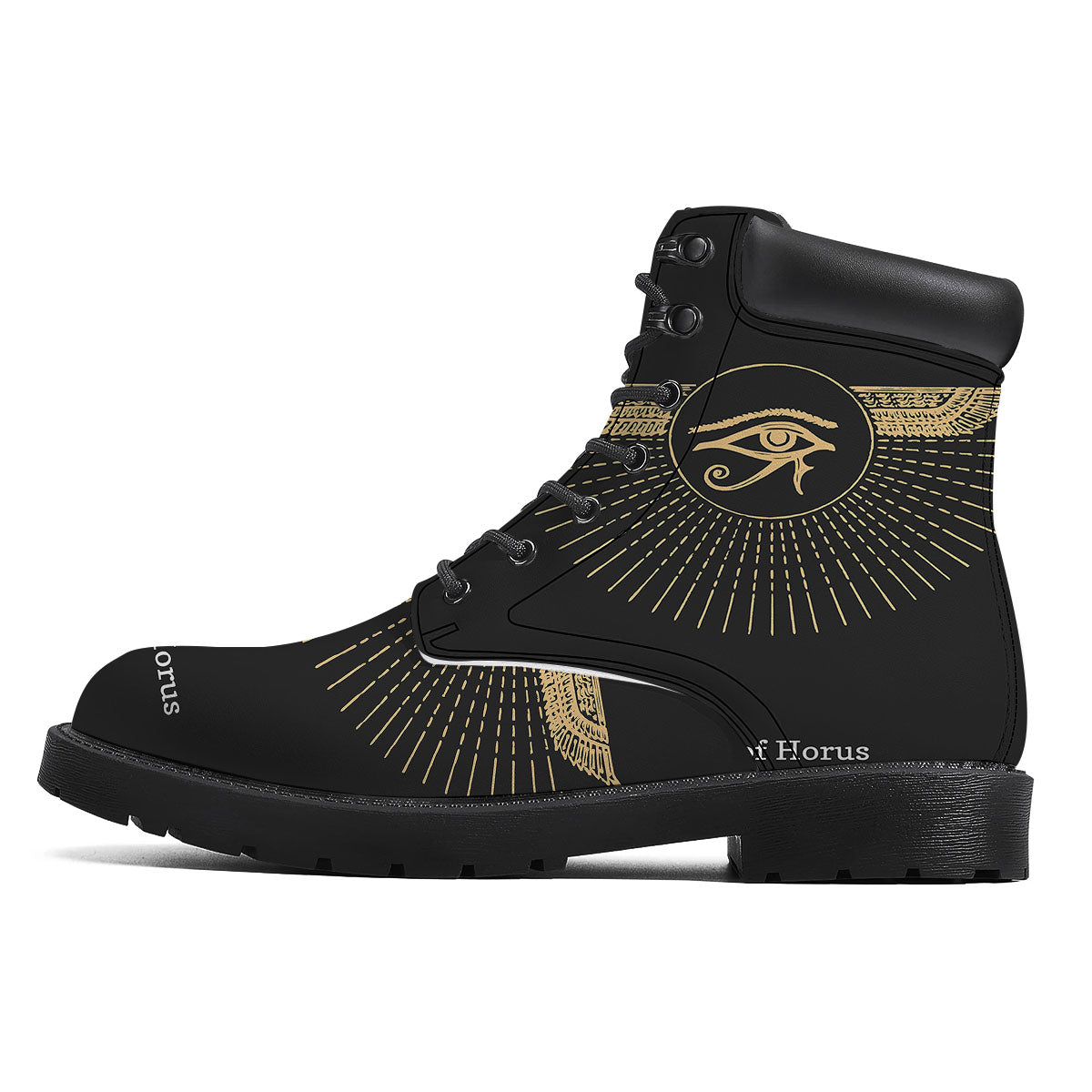 Eye Of Horus Egyptian Print Boots-grizzshop