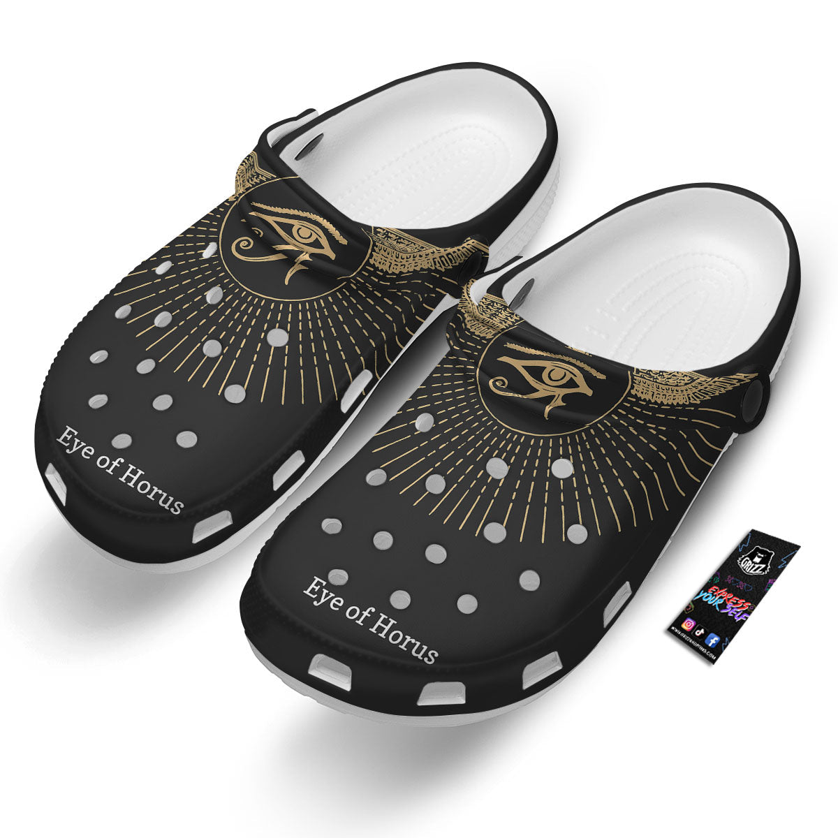 Eye Of Horus Egyptian Print Clog-grizzshop