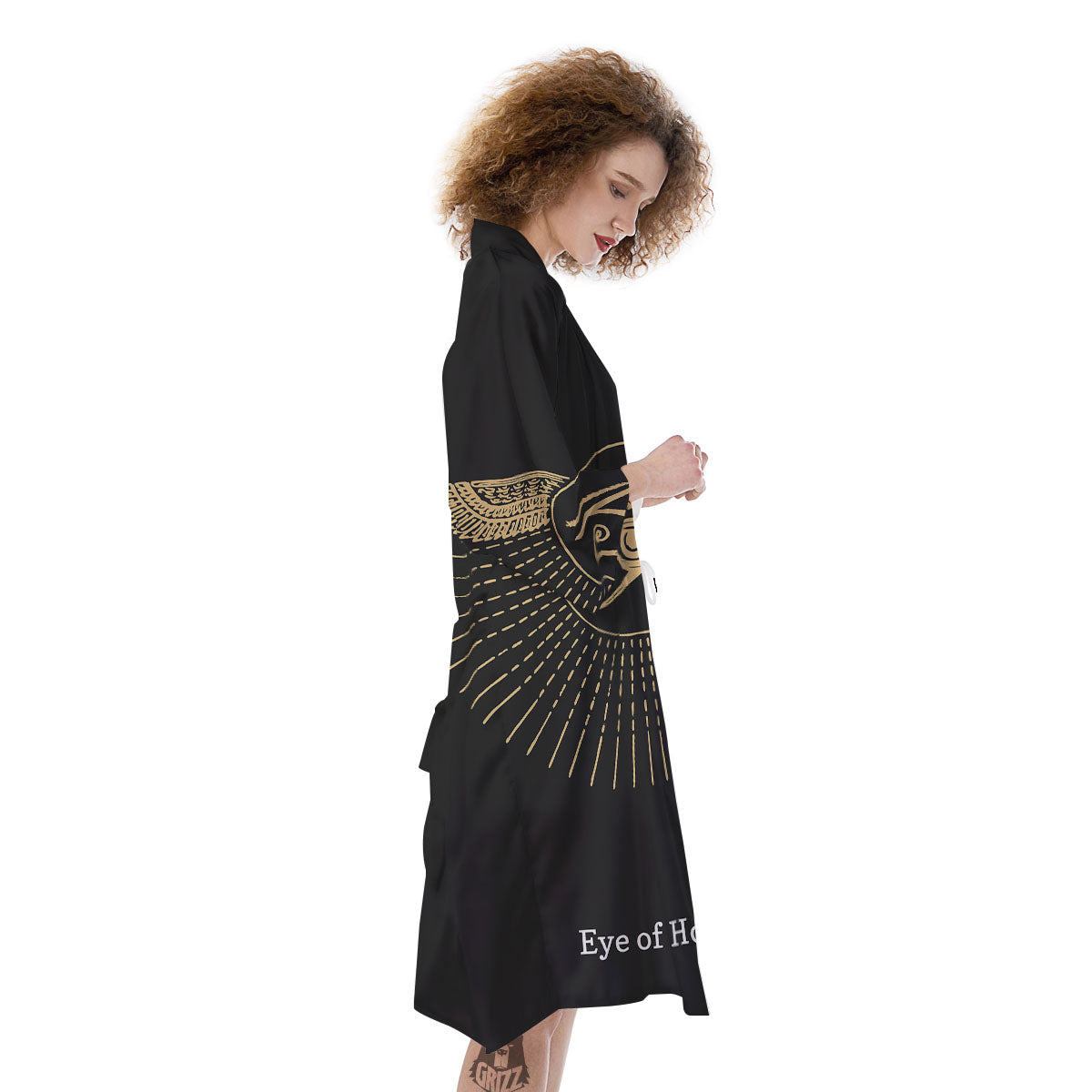 Eye Of Horus Egyptian Print Kimono-grizzshop