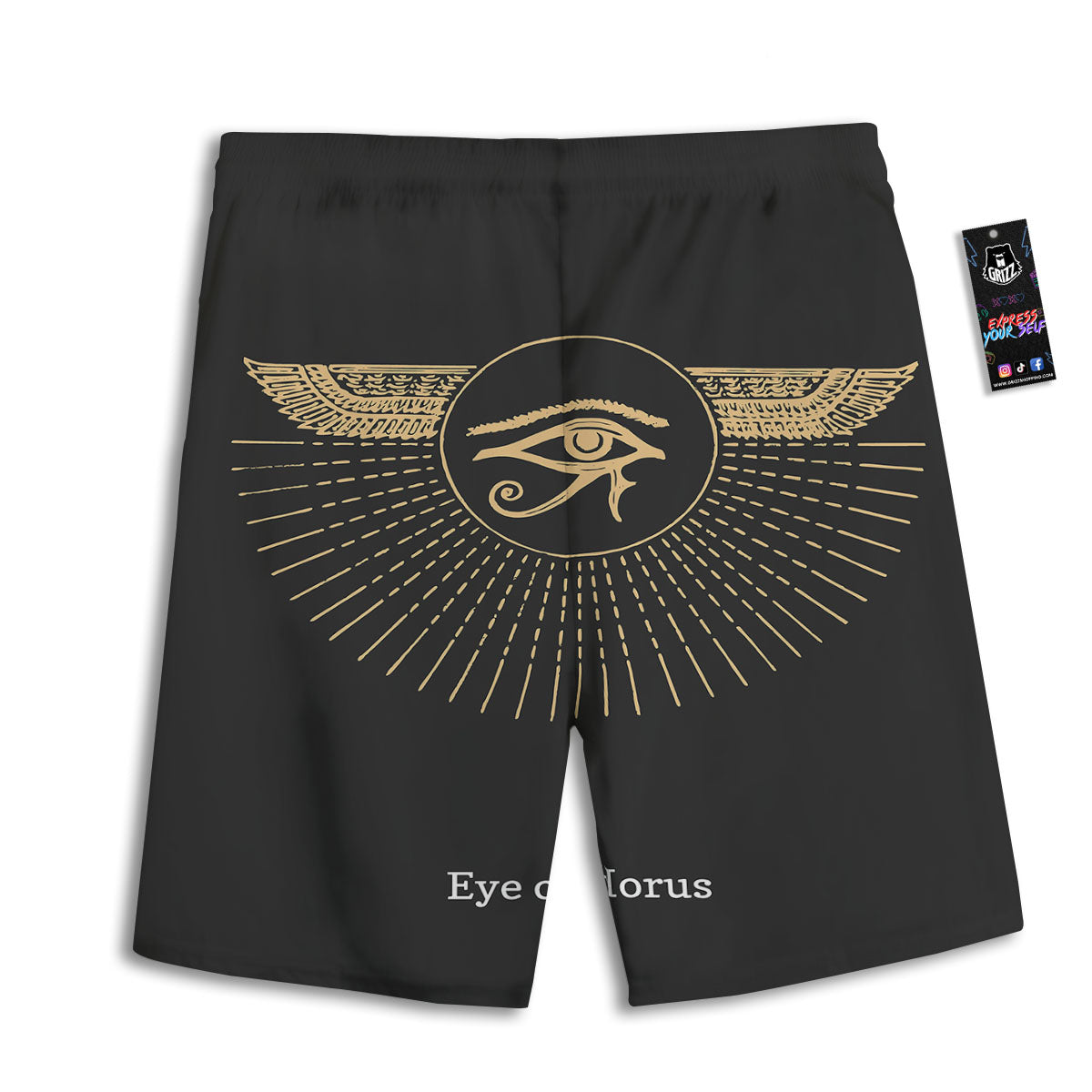 Fish Ornamental Print Pattern Men's Athletic Shorts