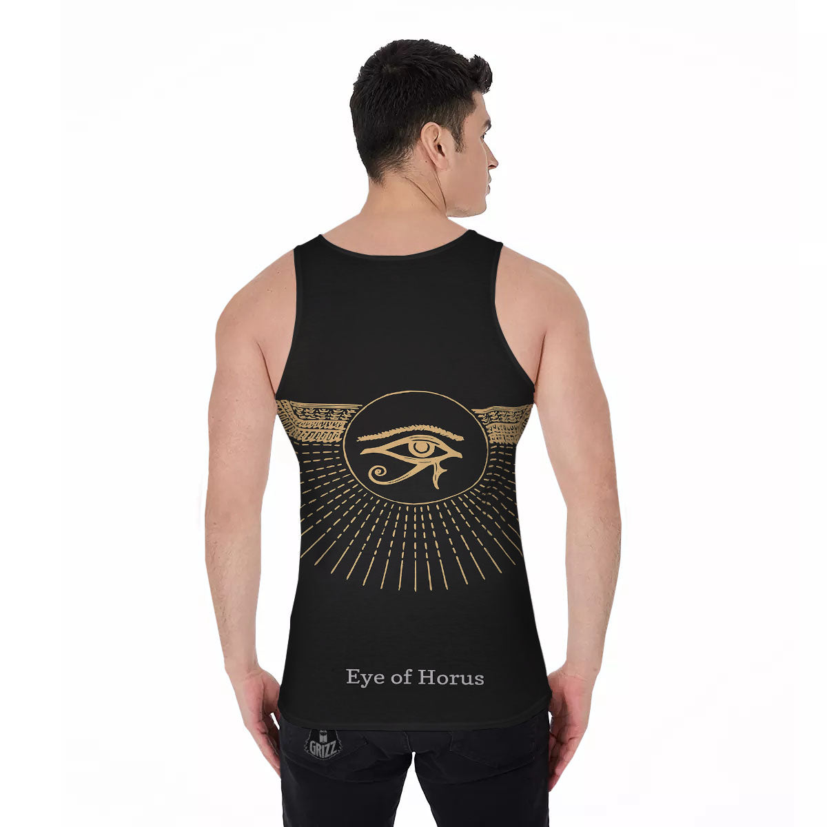 Eye Of Horus Egyptian Print Men's Tank Top-grizzshop