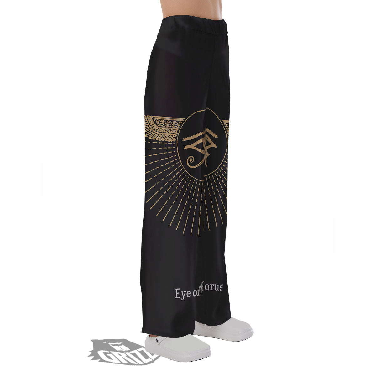 Eye Of Horus Egyptian Print Pajama Pants-grizzshop
