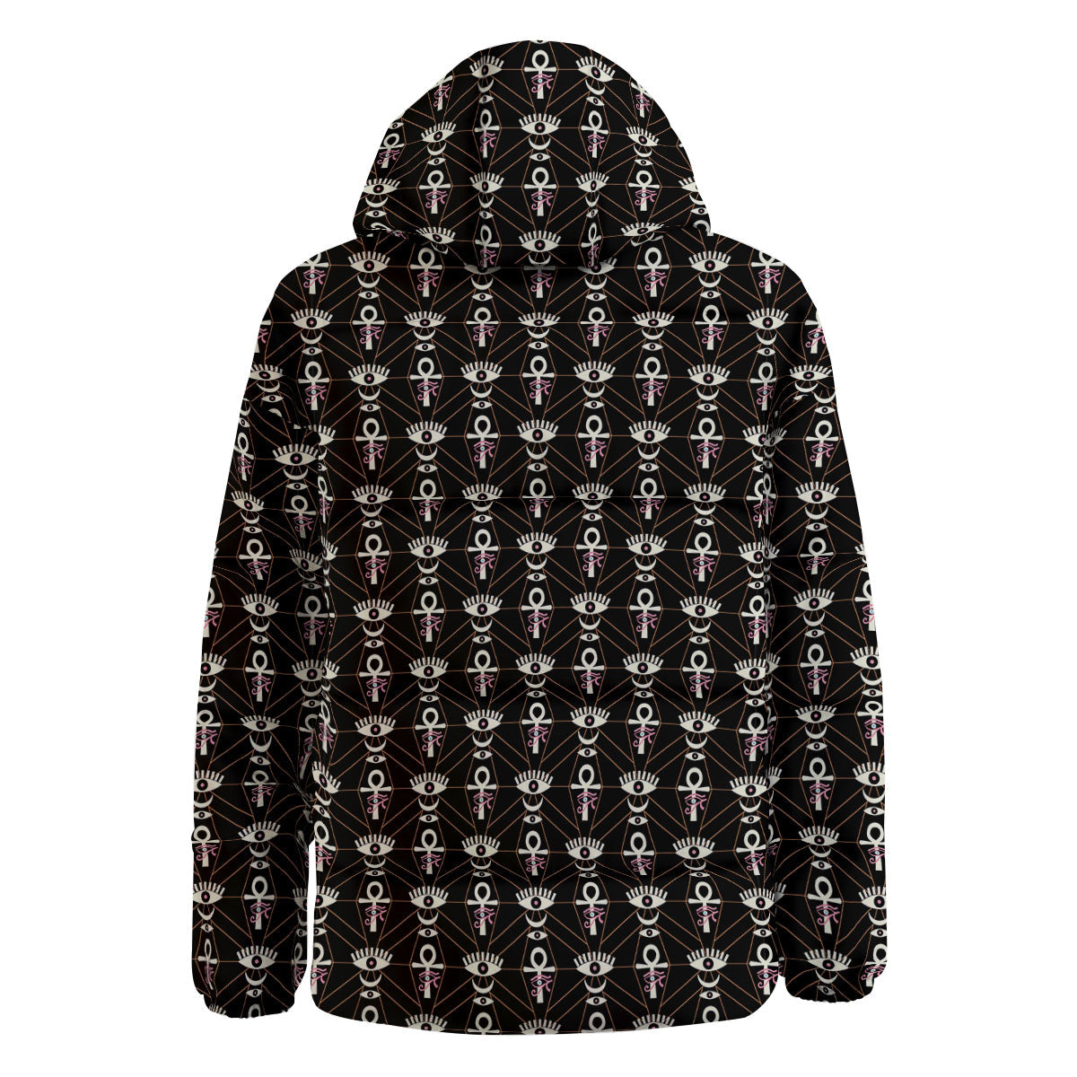 Eye Of Horus Egyptian Print Pattern Down Jacket-grizzshop