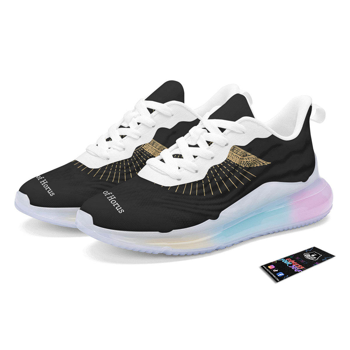 Eye Of Horus Egyptian Print Running Sneakers-grizzshop